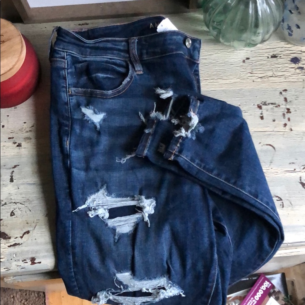🦅AMERICAN EAGLE super high rise jetting, size 16